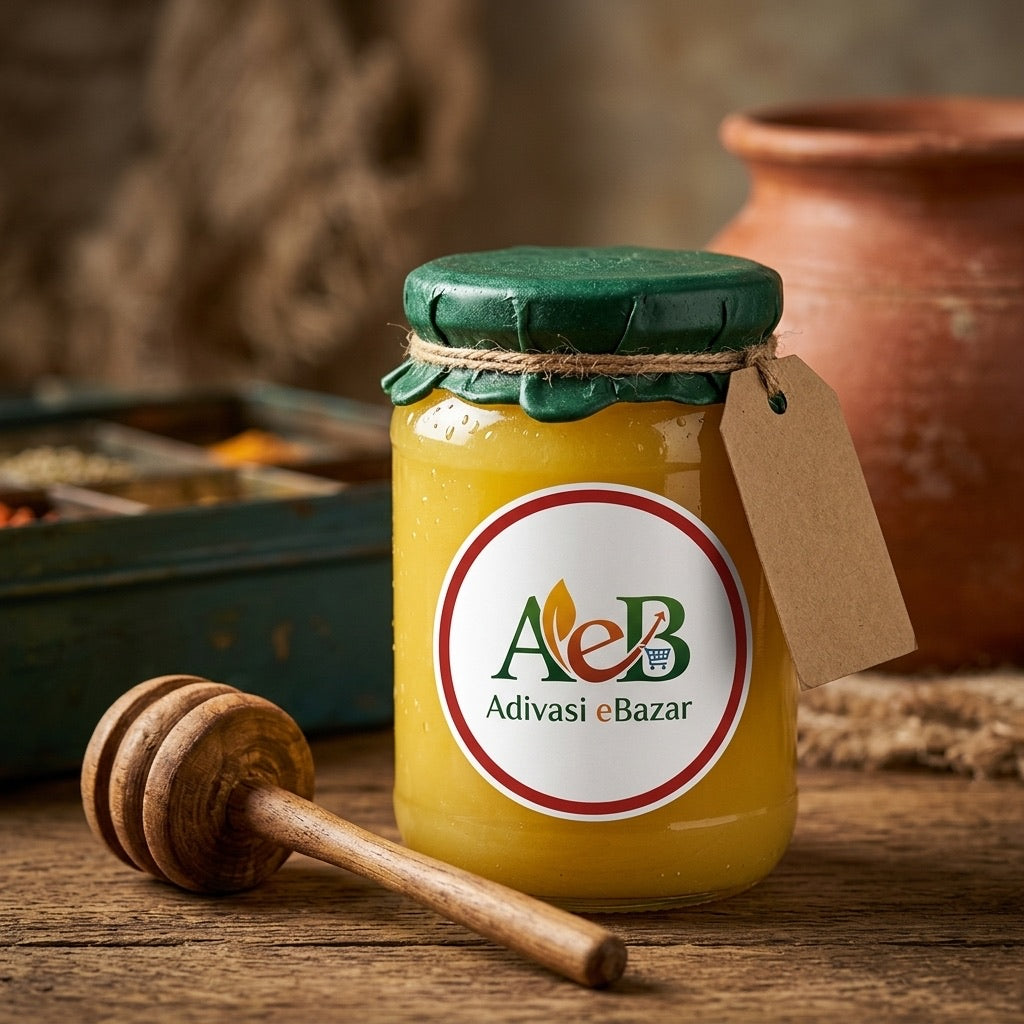 Ghee with traditional bilona churner