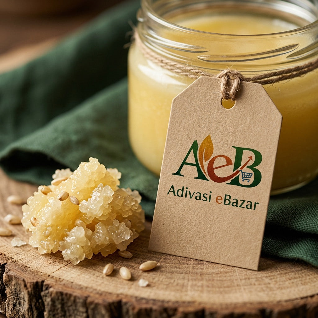 Ghee crystal texture macro