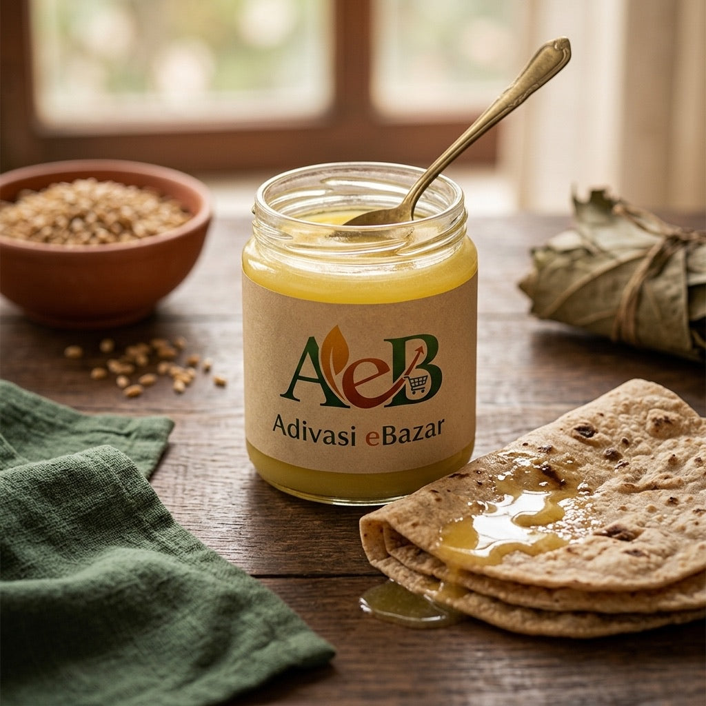Ghee with fresh rotis