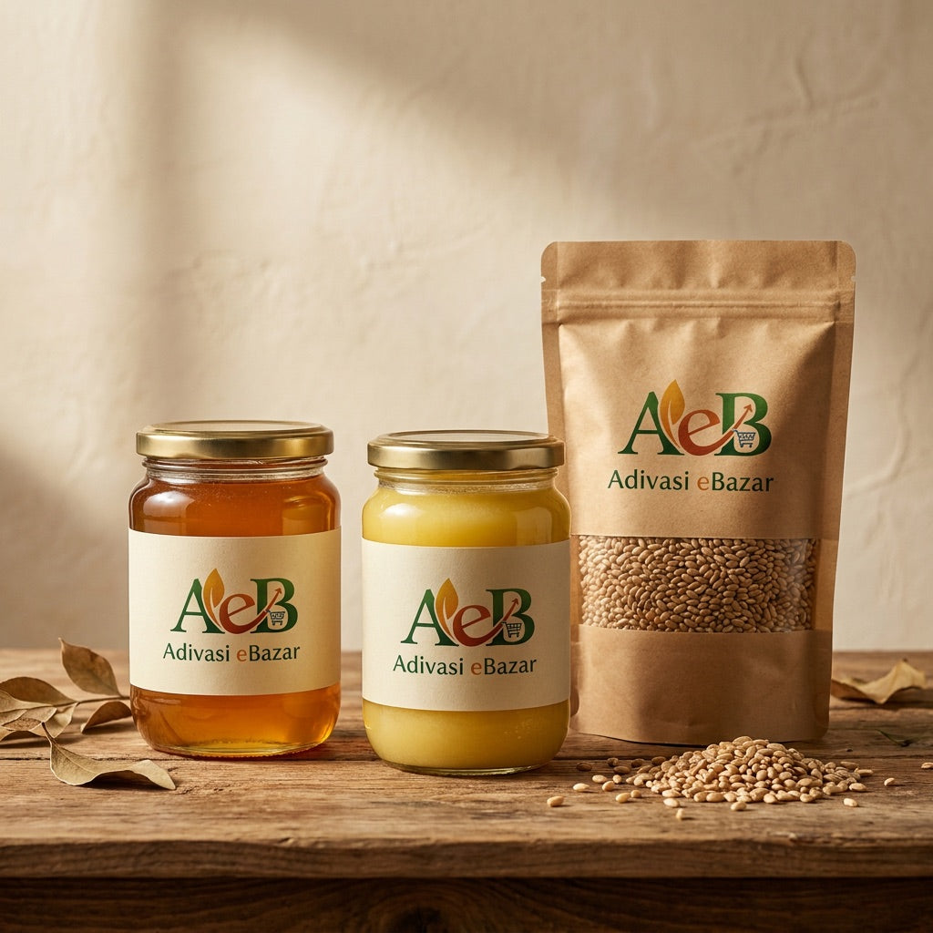Adivasi eBazar honey, ghee and grains family