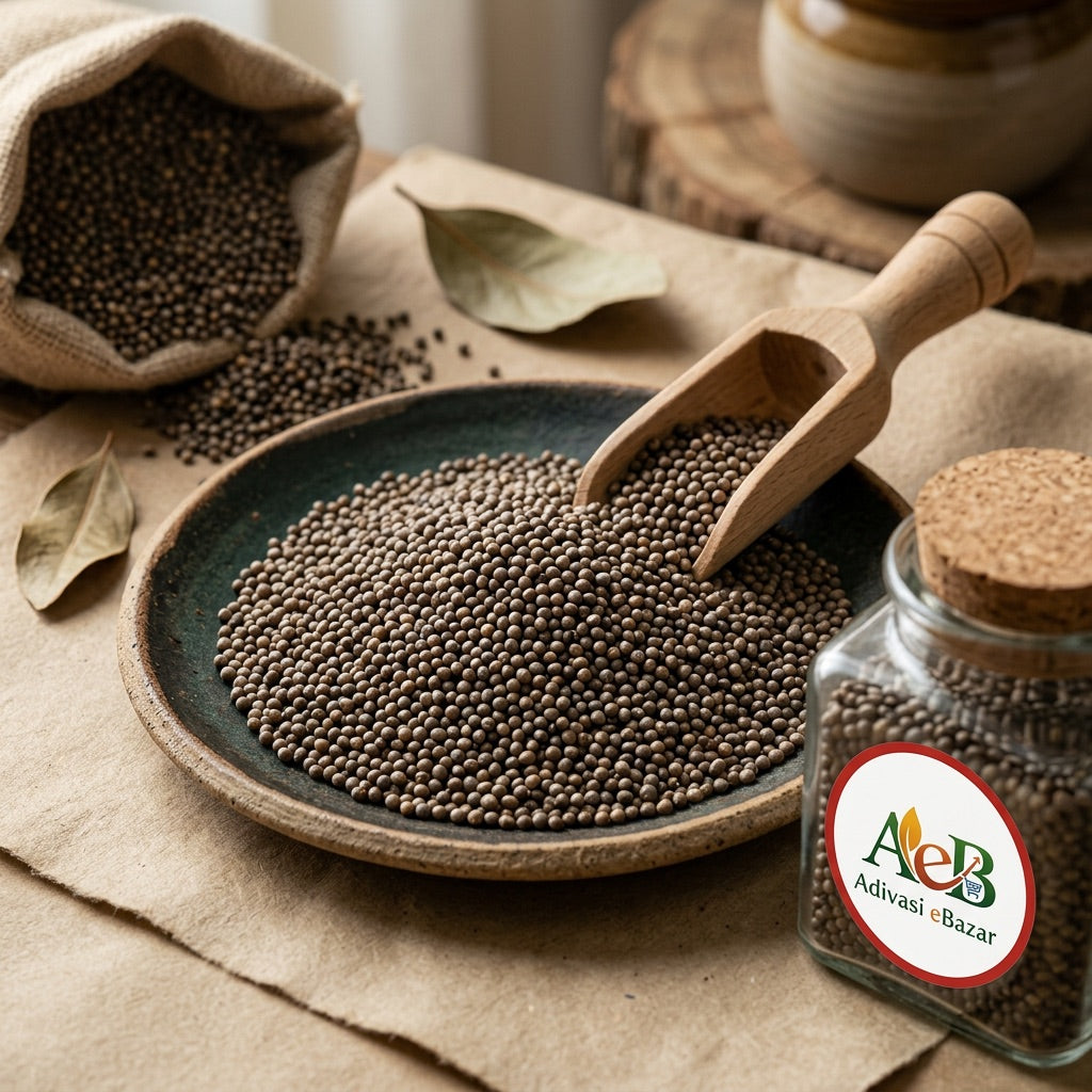 Kodo millet grains macro